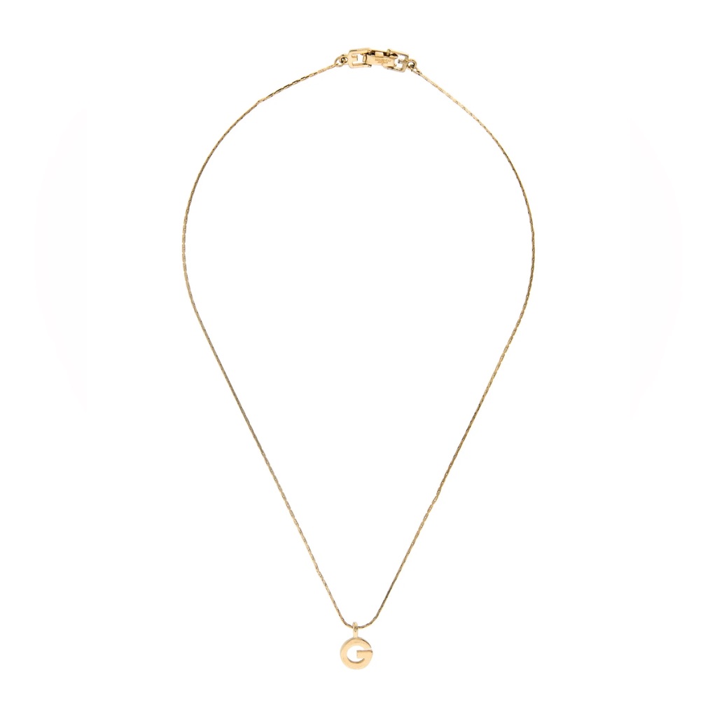 Vintage Givenchy G Pendant Necklace 250$